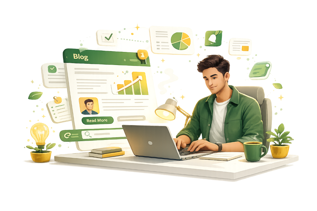 Blog & Industry Knowledge Illustration